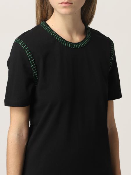 BOTTEGA VENETA: Tシャツ レディース - ブラック | Tシャツ Bottega 