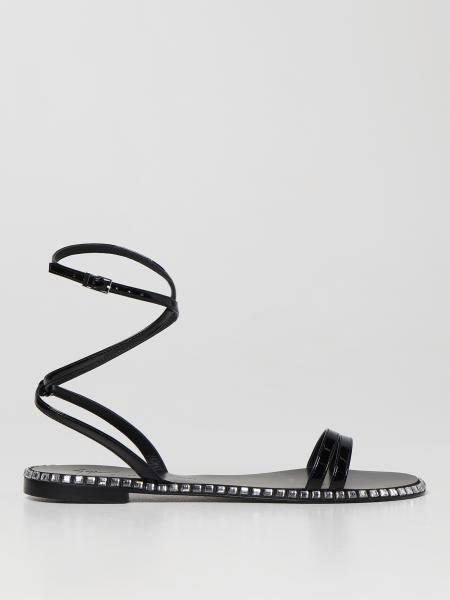 Giuseppe Zanotti Joan patent leather flat sandals