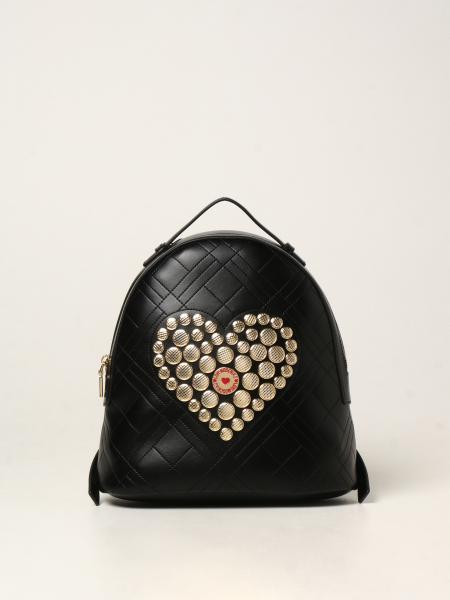 Love Moschino backpack in synthetic leather with heart