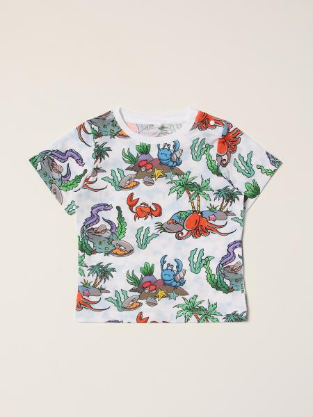 Stella McCartney cotton T-shirt with marine prints