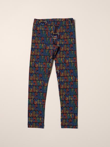 Moschino Kid leggings with all-over logo