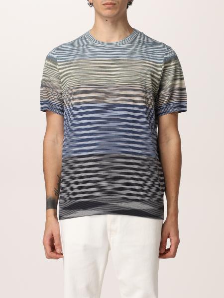 Missoni men: Missoni cotton t-shirt with stripes