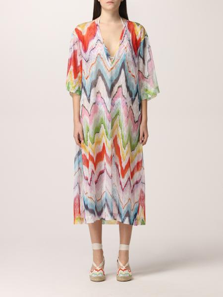 Missoni: Missoni beach dress with zigzag print