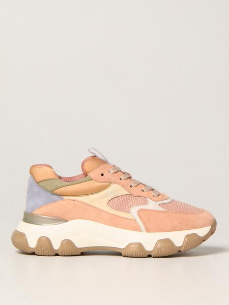 Hyperactive Hogan sneakers in suede and fabric