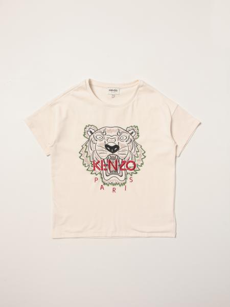 T-shirt Kenzo Junior in jersey di cotone con ricamo