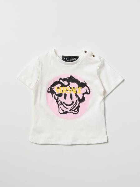 T-shirt Versace Young con Medusa Smiley