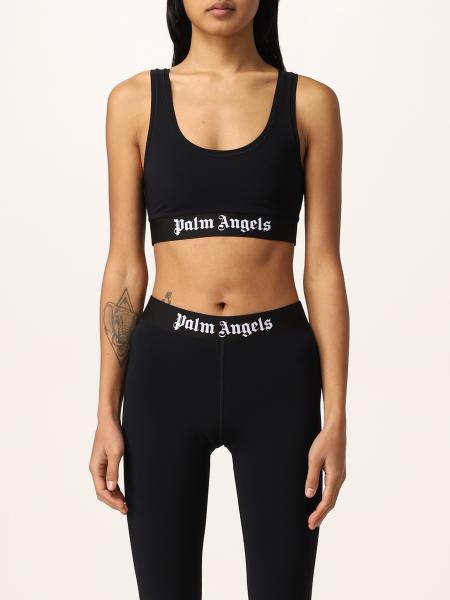 Palm Angels cropped sports bra with logo