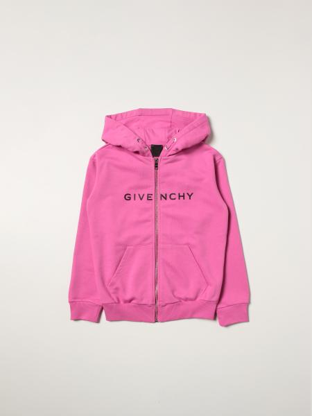 Givenchy cotton sweatshirt with zipper and logo