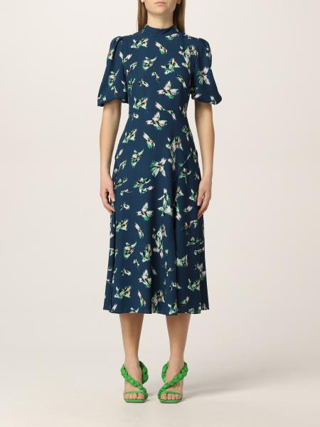 DIANE VON FURSTENBERG: dress for woman - Blue | Diane Von Furstenberg ...