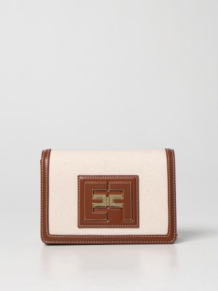 Elisabetta Franchi women: Elisabetta Franchi bag in synthetic leather and canvas