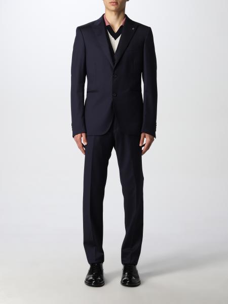 TAGLIATORE: suit for man - Navy | Tagliatore suit 3FBR26A01060001 ...