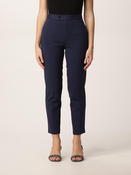 Twinset women: Twinset cropped pants in viscose blend