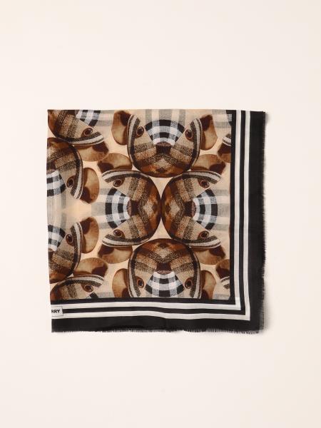 Burberry cotton and silk neck scarf with Thomas the bear print