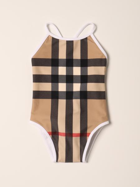 Burberry check one piece swimsuit