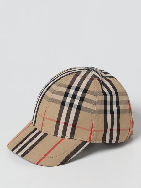 Burberry cotton check baseball hat