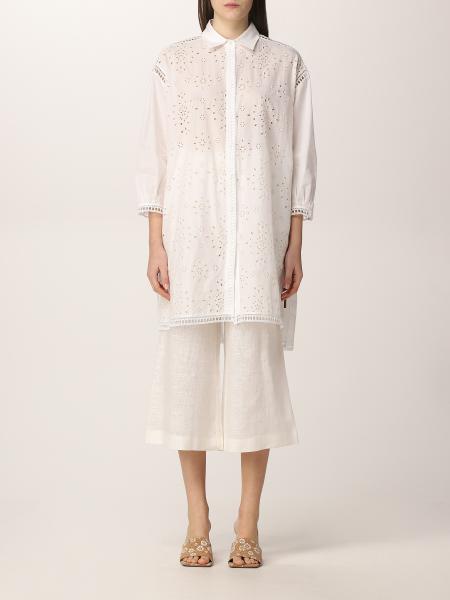 Ermanno Scervino long shirt with English embroidery