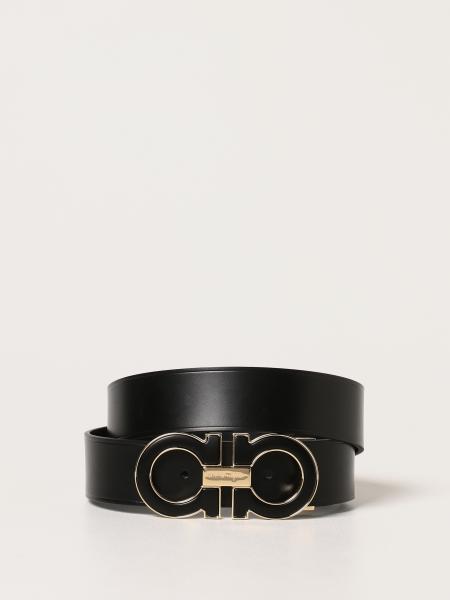 Salvatore Ferragamo men's accessories: Salvatore Ferragamo Gancini leather belt