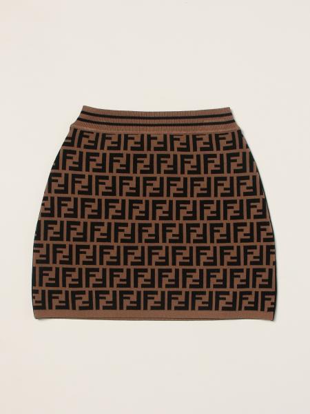 Mini Fendi skirt with all-over FF motif