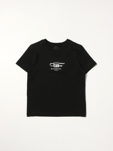 GIVENCHY: printed cotton t-shirt - Black | Givenchy t-shirt H25326 ...