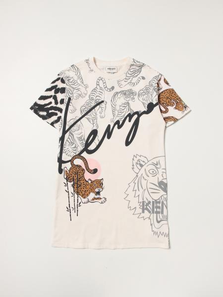 Kenzo Junior t-shirt dress with Tiger Kenzo logo