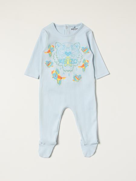 Kenzo Junior footed jumpsuit with Tiger Kenzo Paris logo