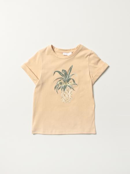 Chloé: Chloé t-shirt in cotton with pineapple print