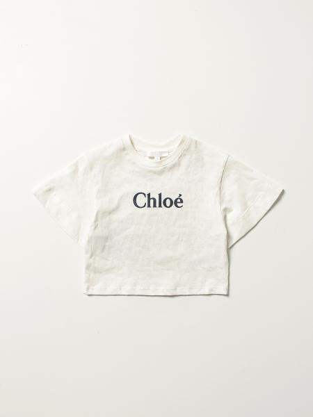 T-shirt Chloé in cotone con logo