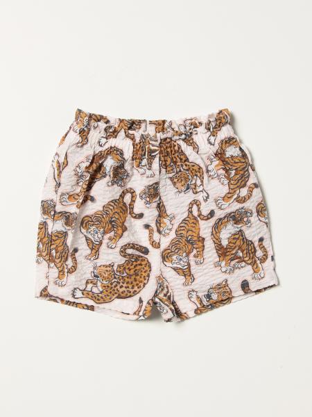 Kenzo Junior jogging shorts with all-over Tiger logo