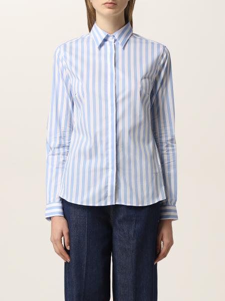 FAY: shirt for woman - Gnawed Blue | Fay shirt NCWA144565SUFC online on
