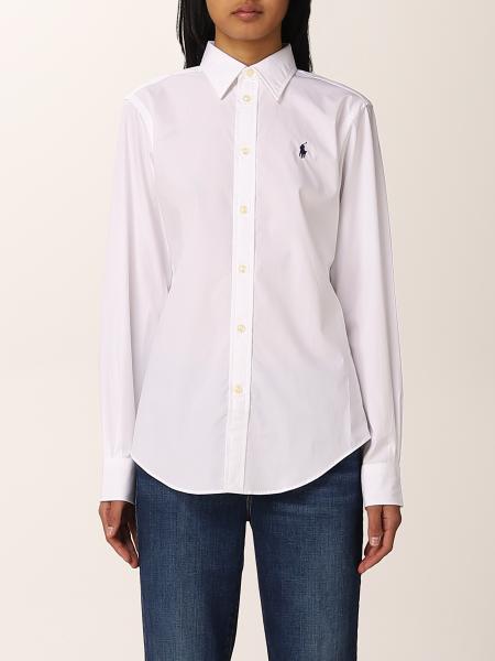 Polo Ralph Lauren donna: Camicia basic Polo Ralph Lauren con logo ricamato
