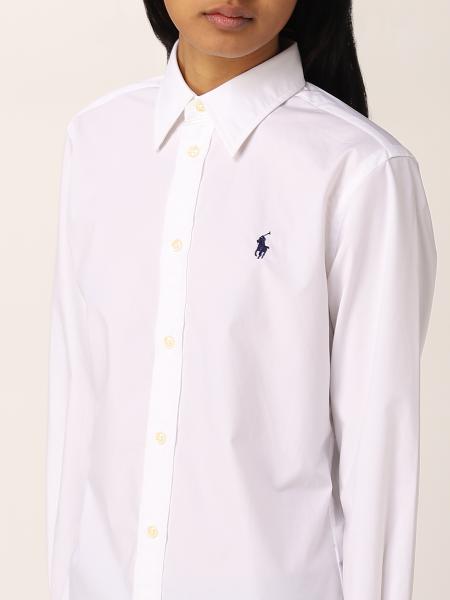 POLO RALPH LAUREN: basic shirt with embroidered logo - White 