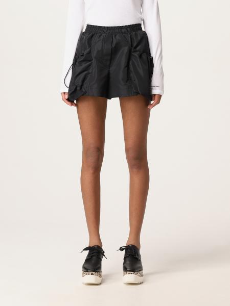 STELLA MCCARTNEY: cotton shorts - Black | Stella Mccartney short ...