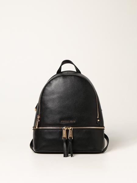 MICHAEL KORS: Rhea Zip Michael leather backpack - Black