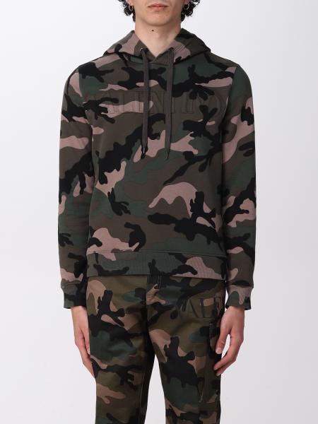 Valentino men's clothing: Valentino sweatshirt in camouflage cotton