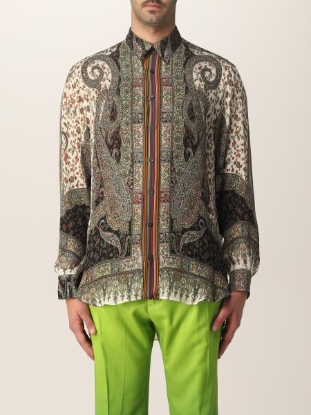 Camicia Etro in seta con stampa paisley