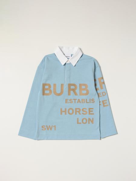Burberry cotton polo with Horseferry print
