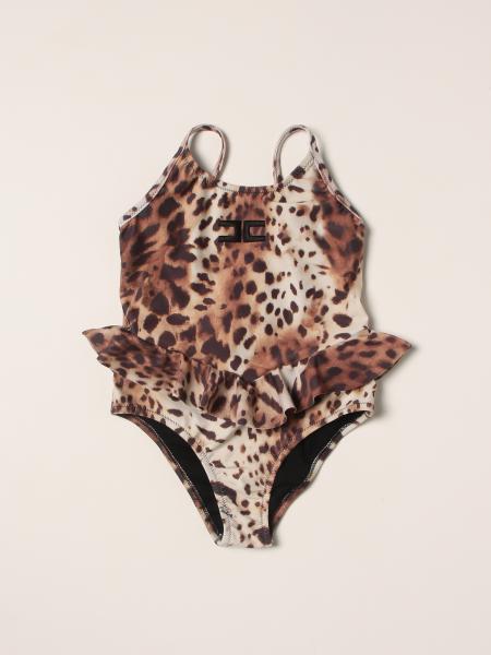 Elisabetta Franchi: Elisabetta Franchi one-piece swimsuit with animal print