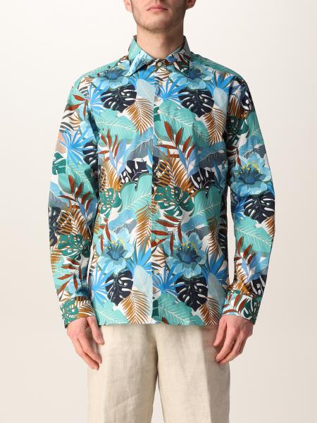 Camicia Etro in cotone stretch floreale