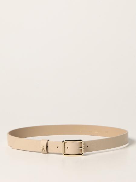 PATRIZIA PEPE: belt in grainedleather - Ivory | Patrizia Pepe belt ...