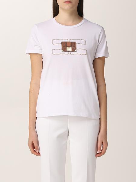 Elisabetta Franchi women: Elisabetta Franchi t-shirt in cotton with print