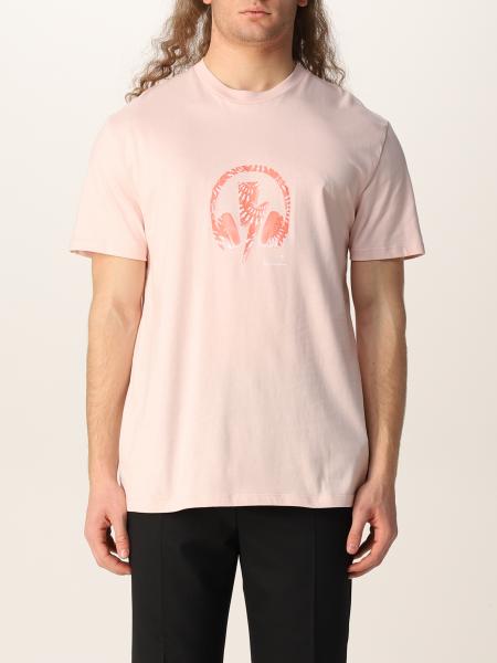 Neil Barrett men: Neil Barrett T-shirt with headphones and lightning print