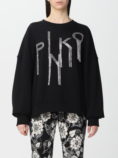 Pinko women's clothing: Pinko cotton sweatshirt with logo