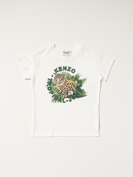 Kenzo Junior cotton t-shirt with logo