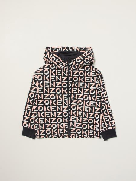 Kenzo girls' clothing: Kenzo Junior zip jacket with all over logo