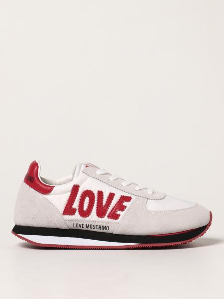 Love Moschino sneakers in suede and nylon