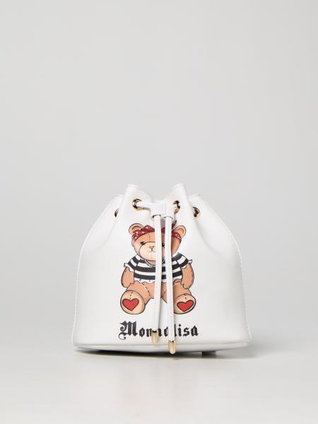 Monnalisa: Monnalisa bucket backpack with teddy bear print