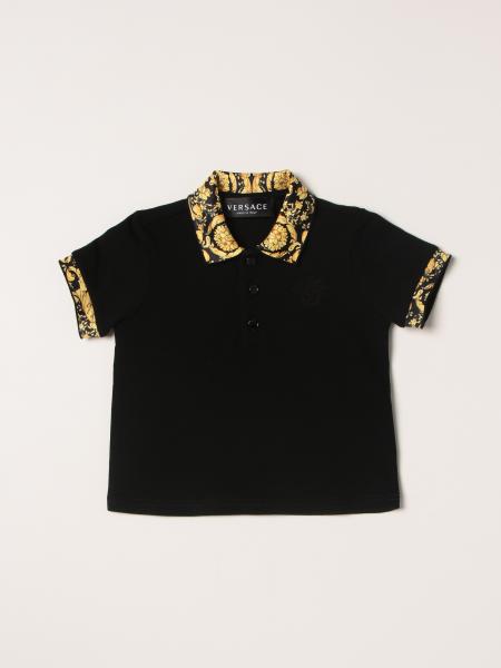 Versace Young polo shirt with baroque details