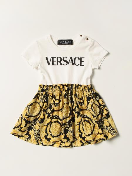 Versace Young dress with baroque patterned skirt