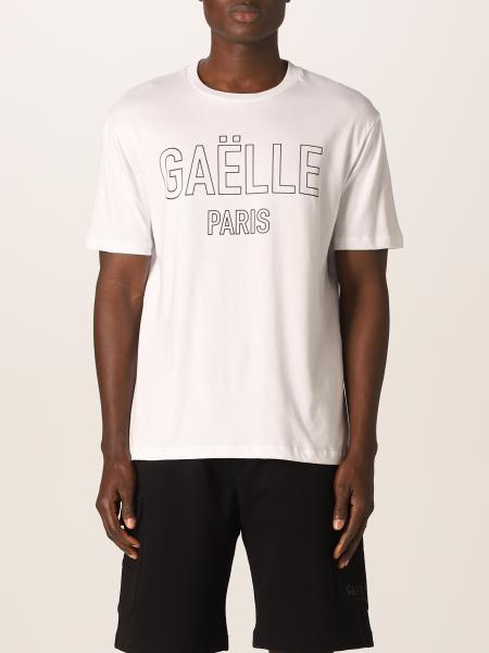 GAËLLE PARIS: t-shirt in jersey with logo - White | Gaëlle Paris t ...