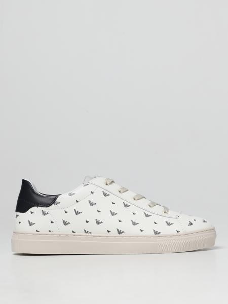 Emporio Armani trainers in printed leather